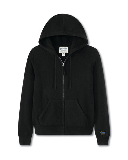 Pittsburg Women’s Cashmere Full Zip Hoodie Sweater
