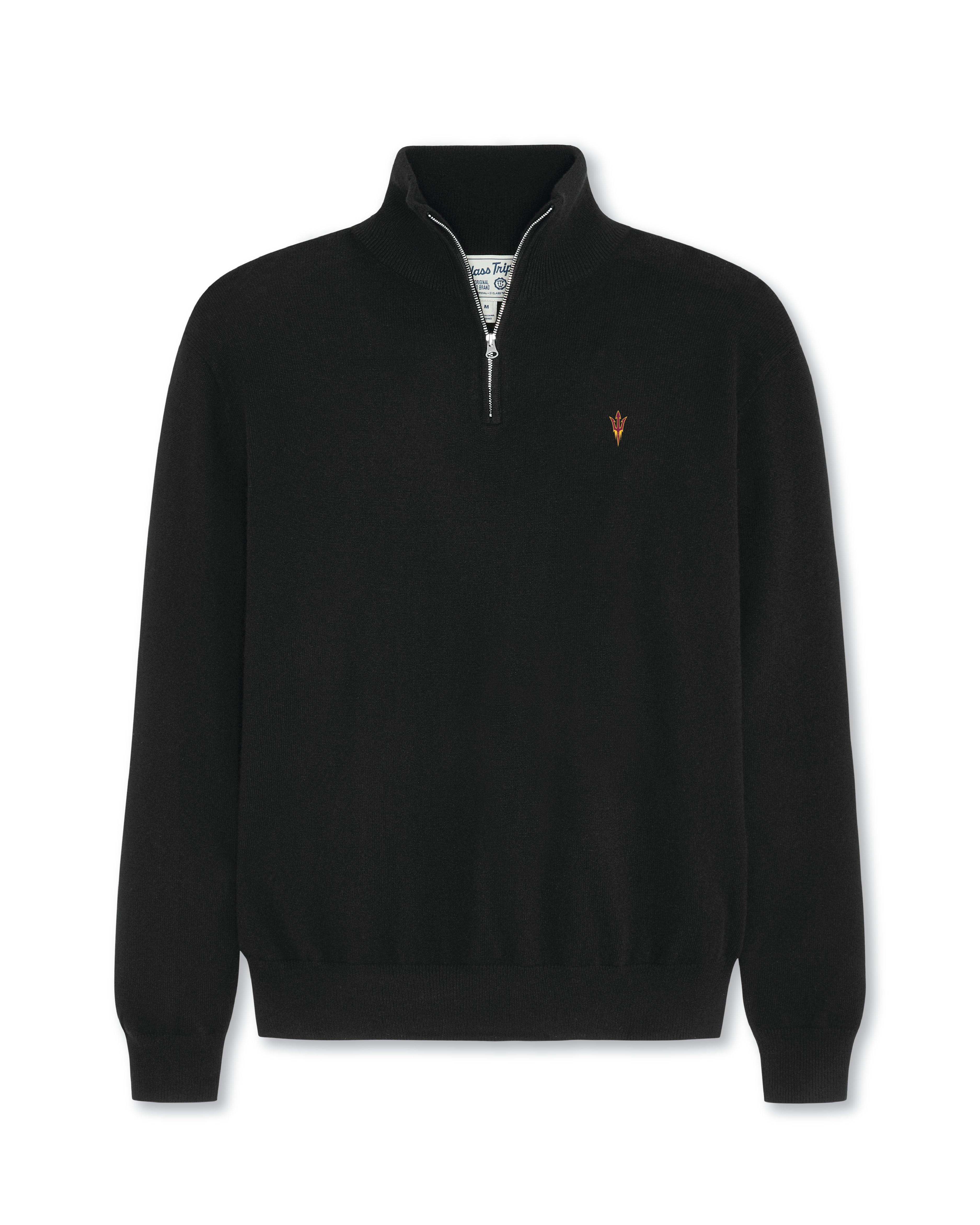 Arizona State Men’s Cashmere ¼ Zip Sweater