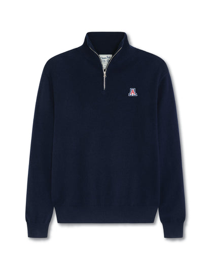 Arizona Men’s Cashmere ¼ Zip Sweater