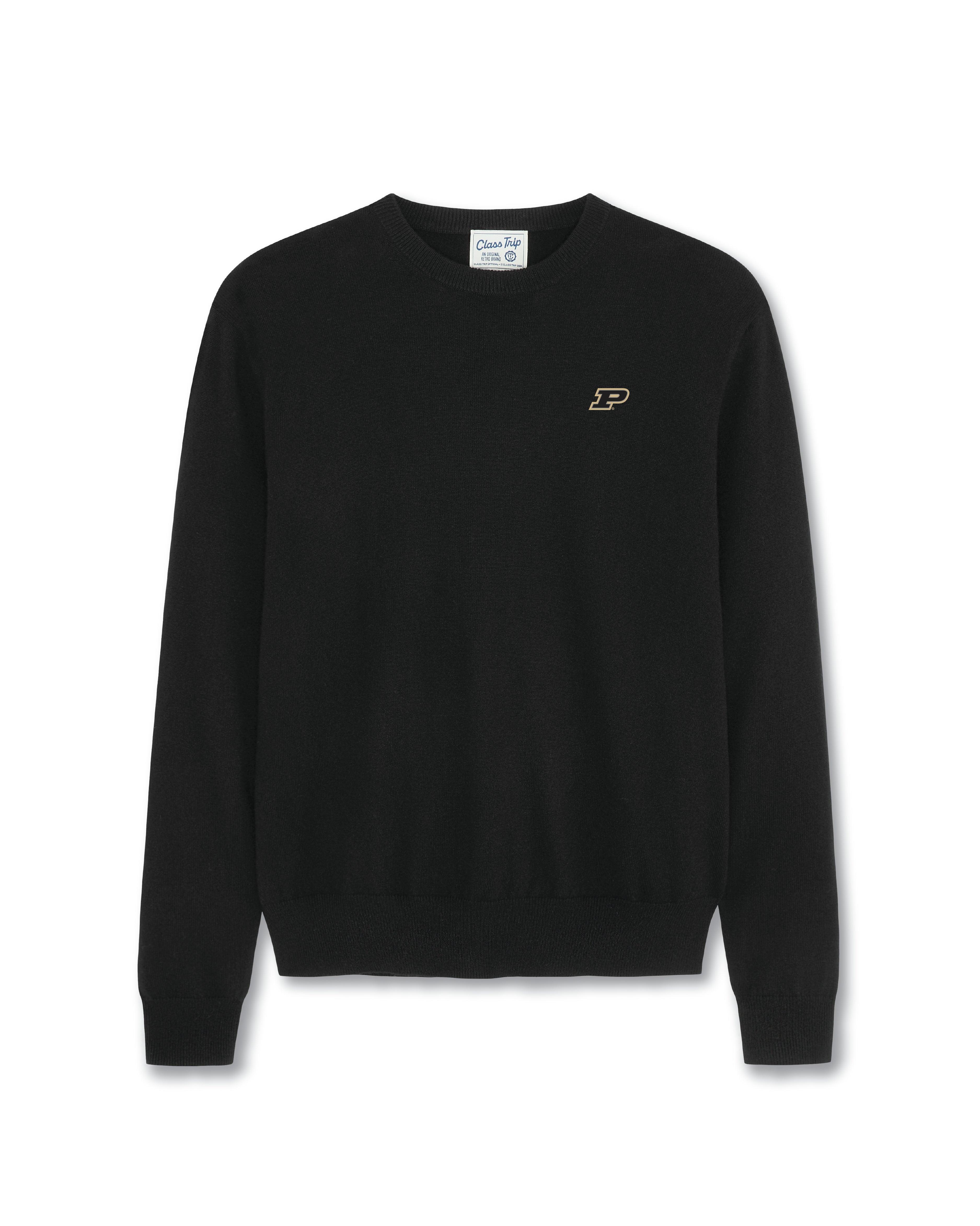 Purdue Men’s Cashmere Crewneck Sweater