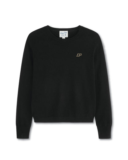 Purdue Women’s Cashmere Crewneck Sweater