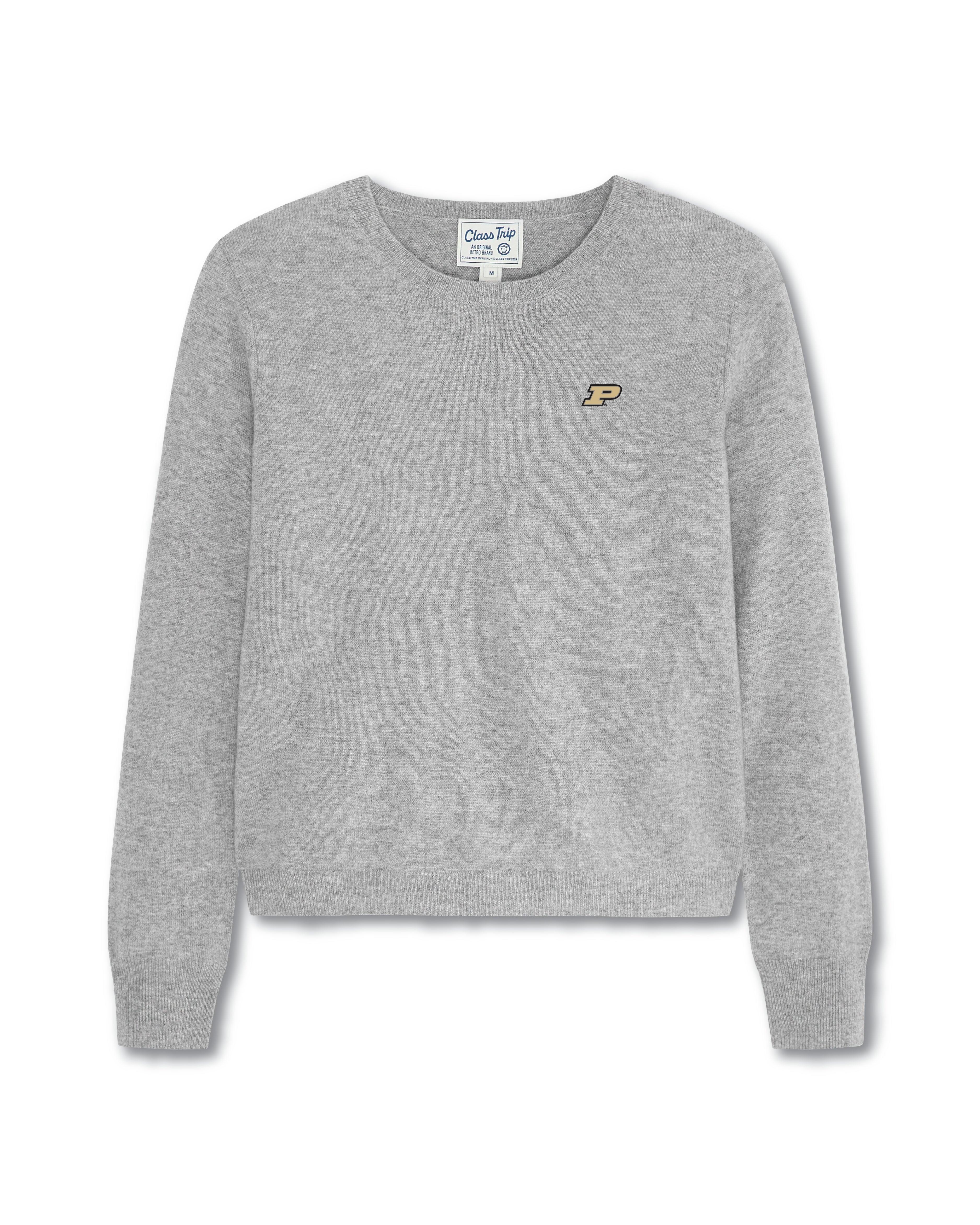 Purdue Women’s Cashmere Crewneck Sweater