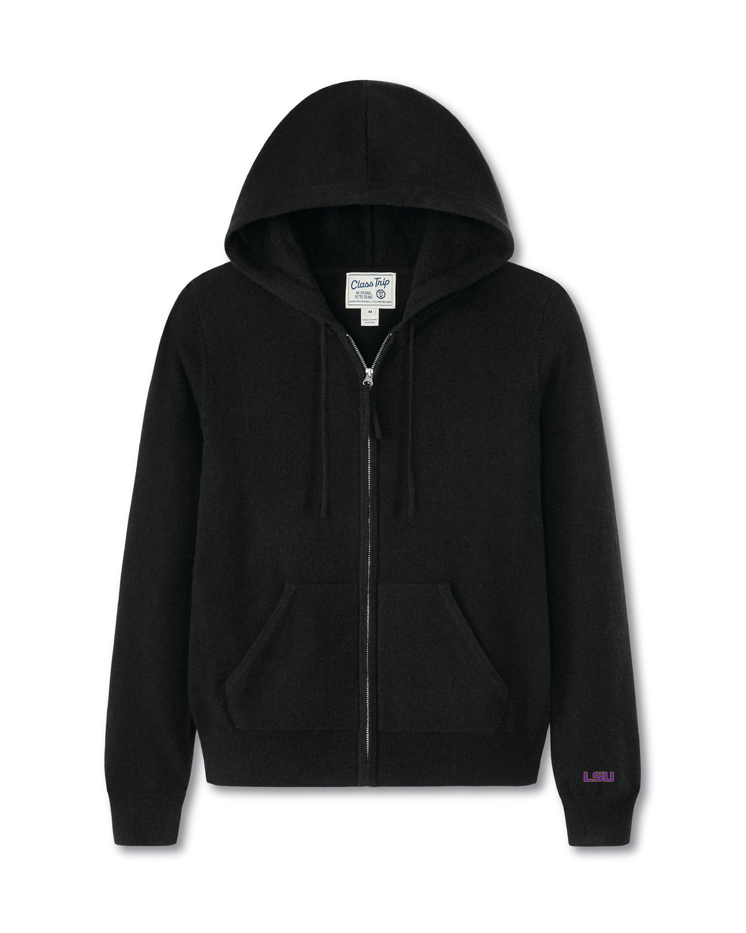 LSU Women’s Cashmere Full Zip Hoodie Sweater