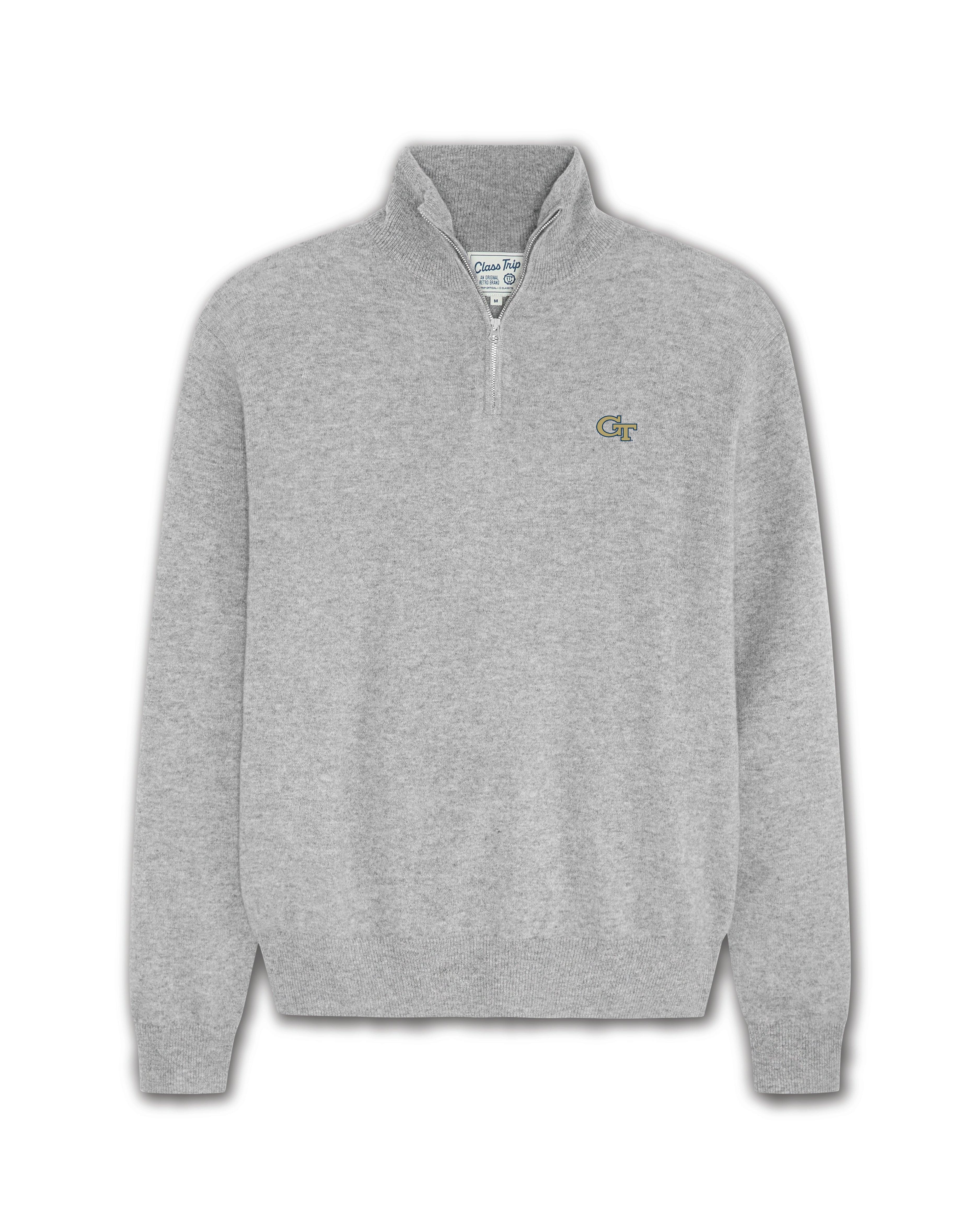 Georgia Tech Men’s Cashmere ¼ Zip Sweater