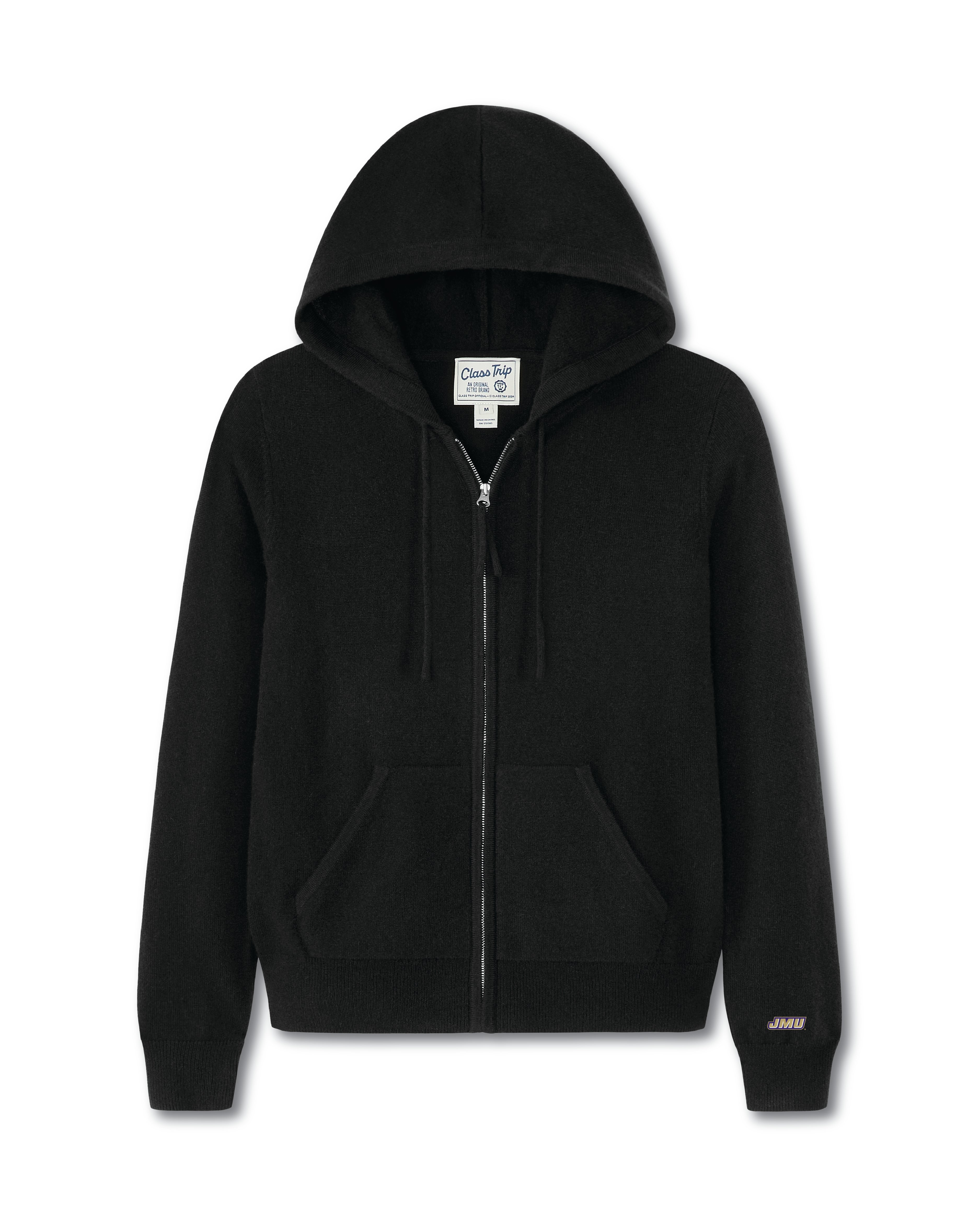 James Madison University Women’s Cashmere Full Zip Hoodie Sweater