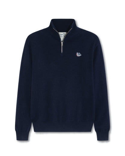 Gonzaga Men’s Cashmere ¼ Zip Sweater