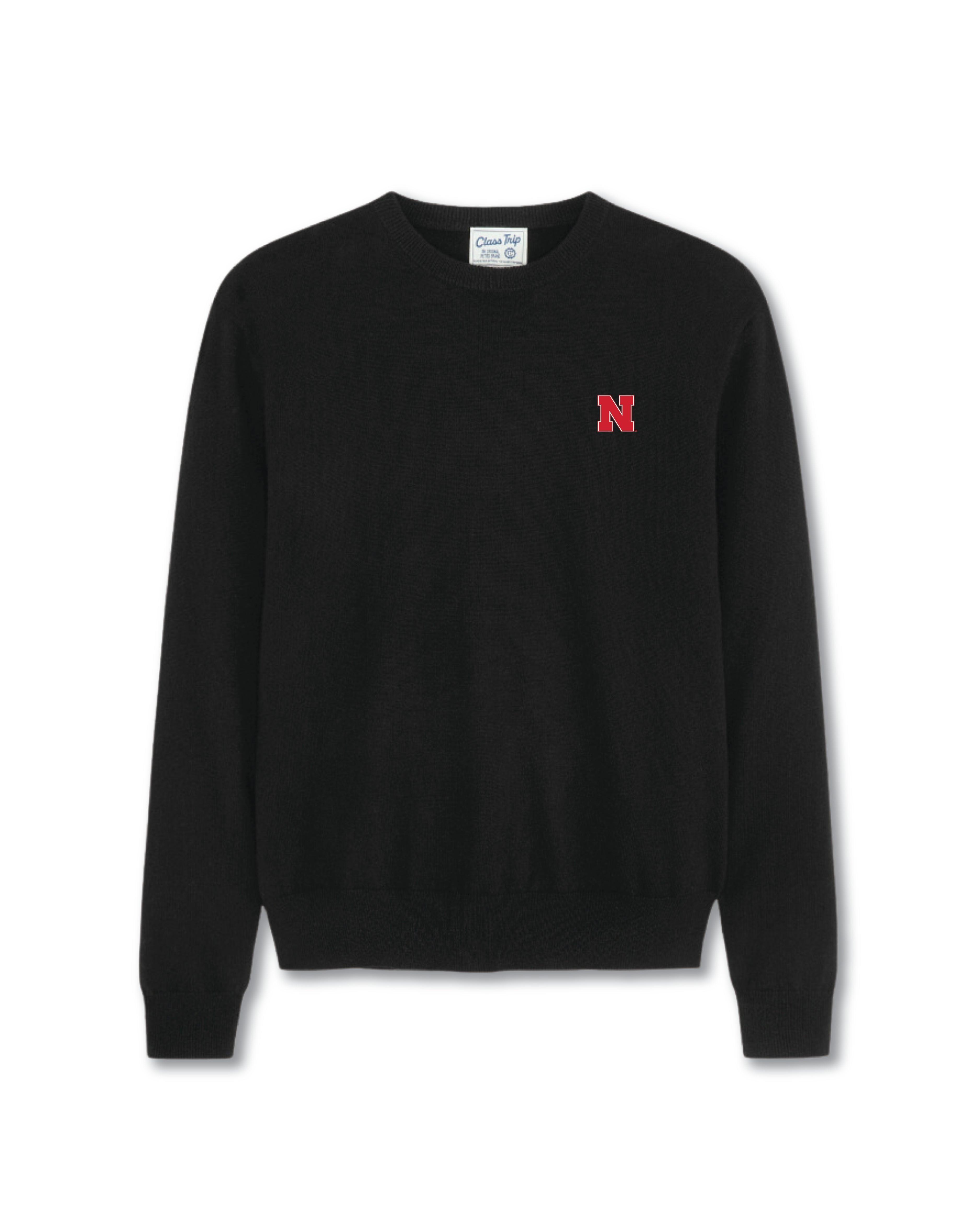 Nebraska Men’s Cashmere Crewneck Sweater