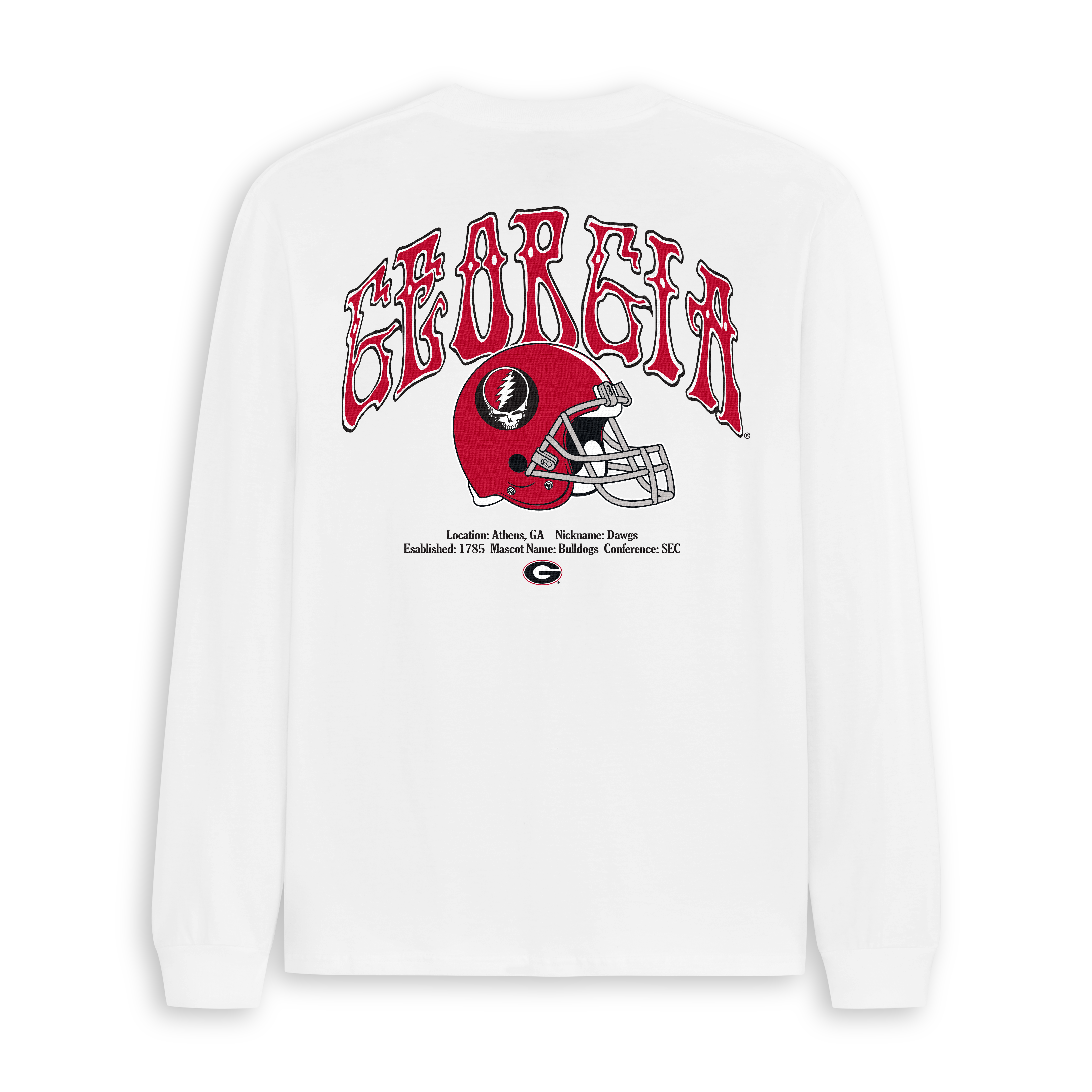Georgia x Grateful Dead Stealie Helmet Longsleeve Tee