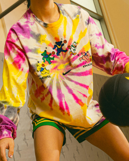 Friend of the Ducks Tie Dye Long Sleeve Tee