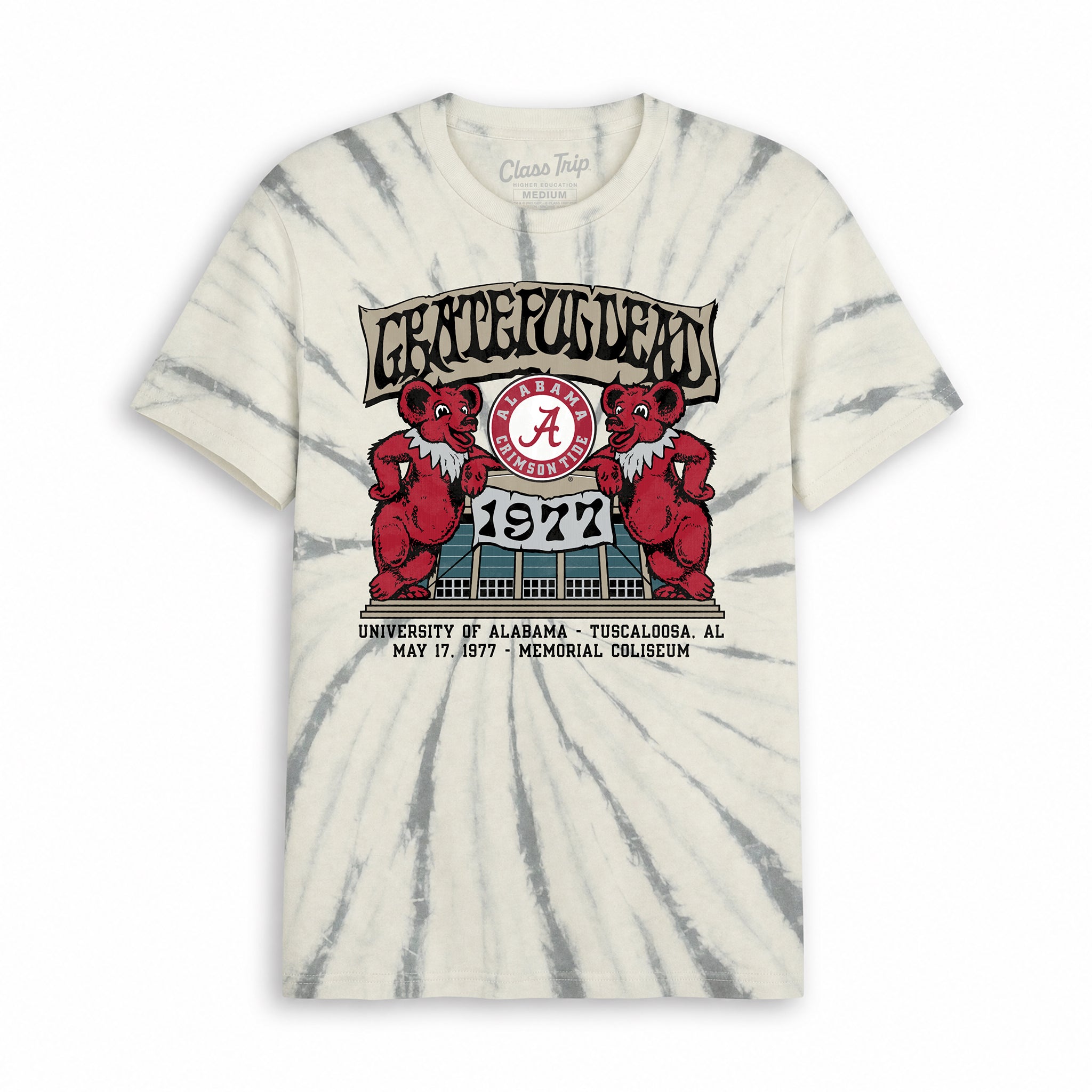Grateful Dead x Alabama '77 Memorial Coliseum Tie Dye Tee – Class Trip