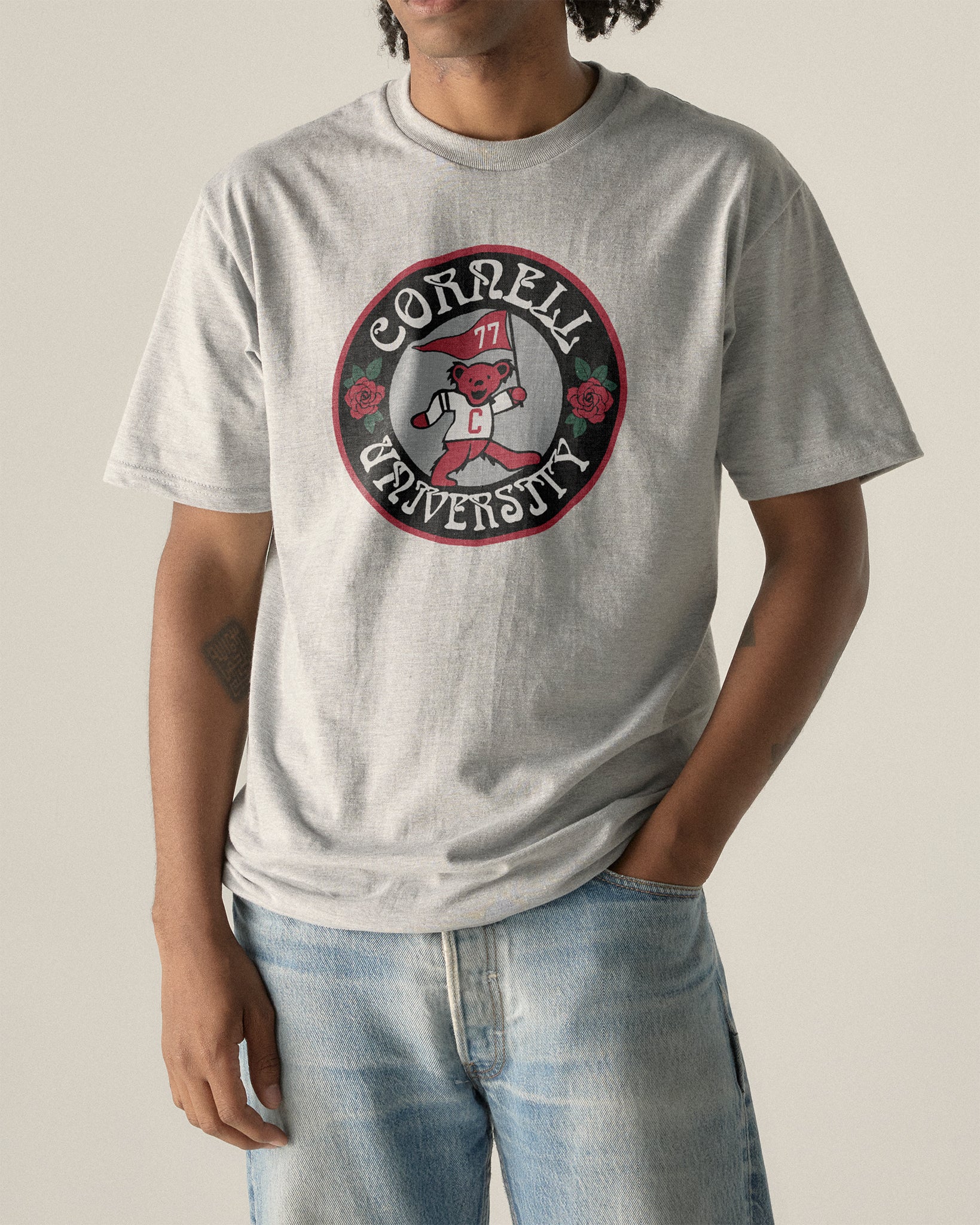 Grateful Dead x Cornell Pennant Bear Tee