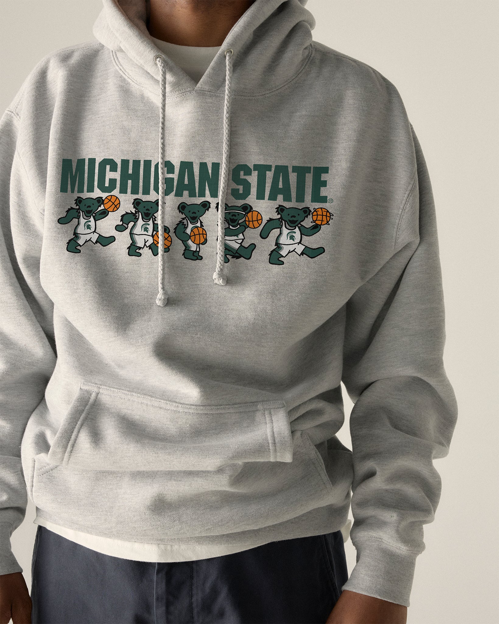 Michigan State x Grateful Dead Basketball Bears Hoodie