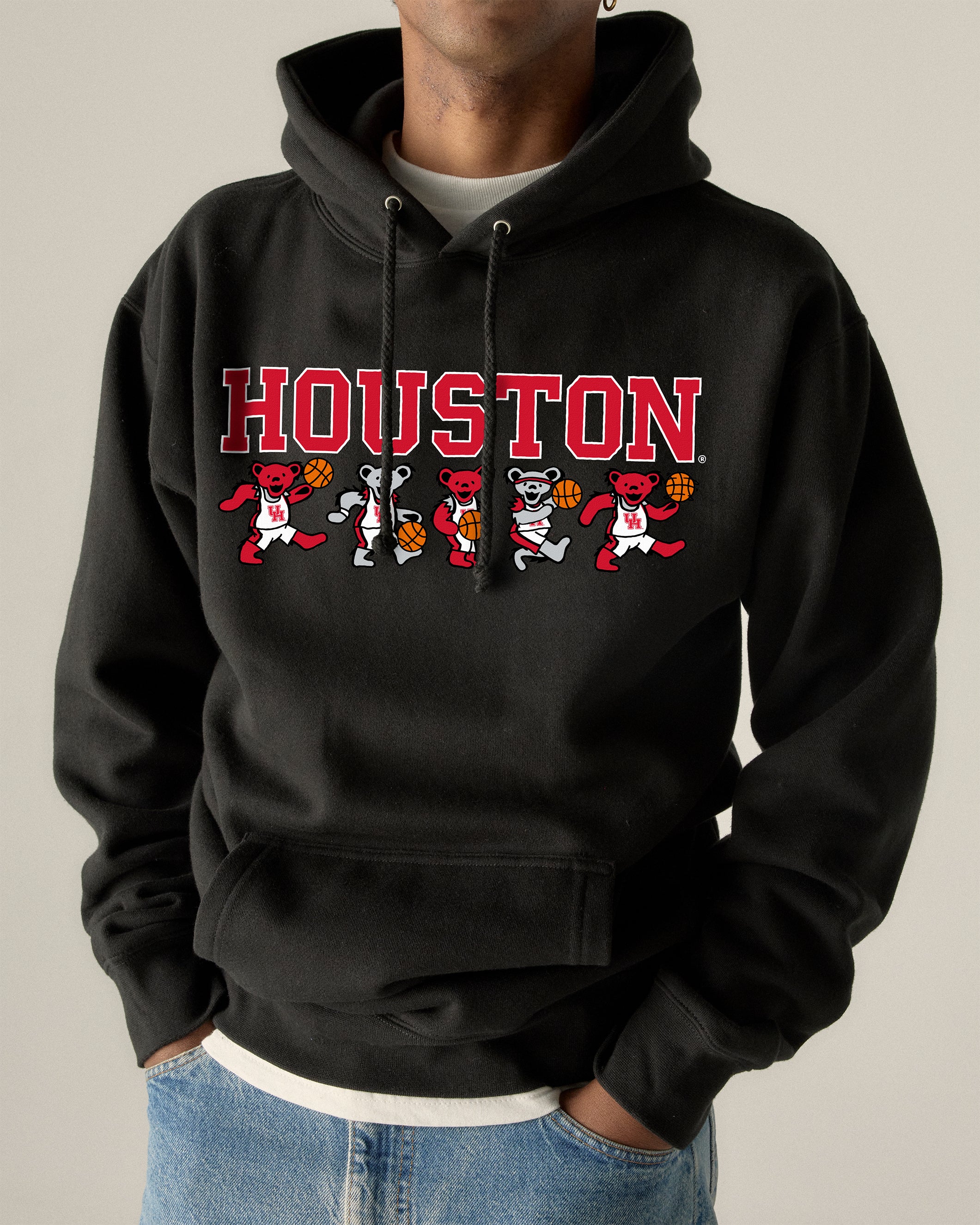 Houston x Grateful Dead Basketball Bears Hoodie