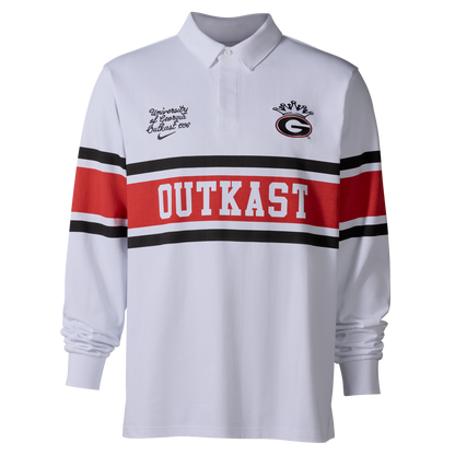 Nike x Class Trip x UGA x Outkast Rugby Polo in White. Class Trip | Higher Education