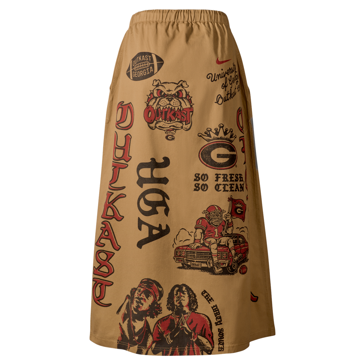 Nike x Class Trip x UGA x Outkast Senior Skirt in Tan. Class Trip | Higher Education