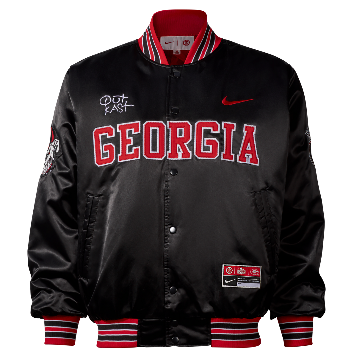 Nike x Class Trip x UGA x Outkast Satin Bomber Jacket in Black. Class Trip | Higher Education