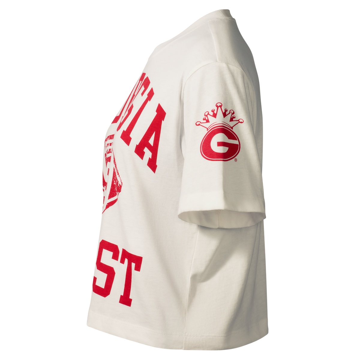 Nike x Class Trip x UGA x Outkast Women's Cropped '96 Football T-Shirt in Off White. Class Trip | Higher Education