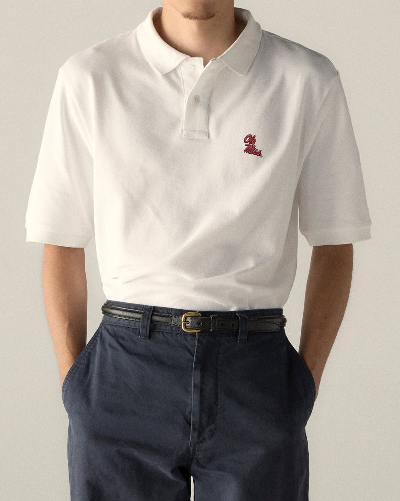 Ole Miss Organic Cotton Pique Polo