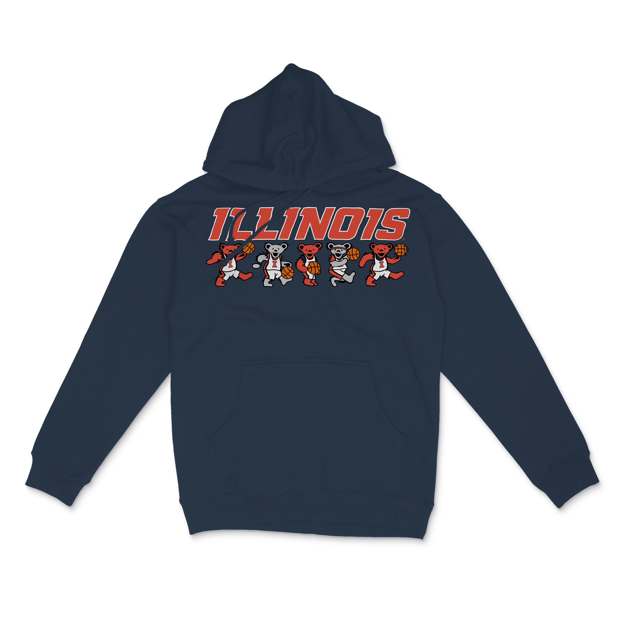 Illinois x Grateful Dead Basketball Bears Hoodie
