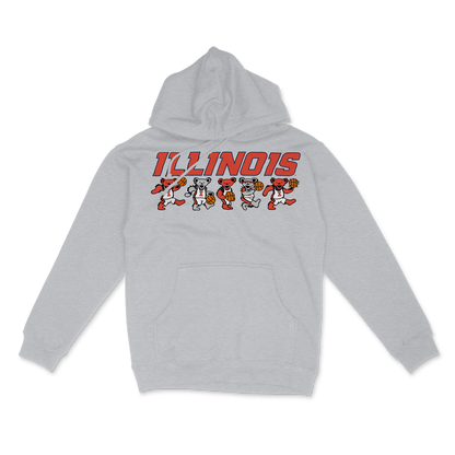 Illinois x Grateful Dead Basketball Bears Hoodie