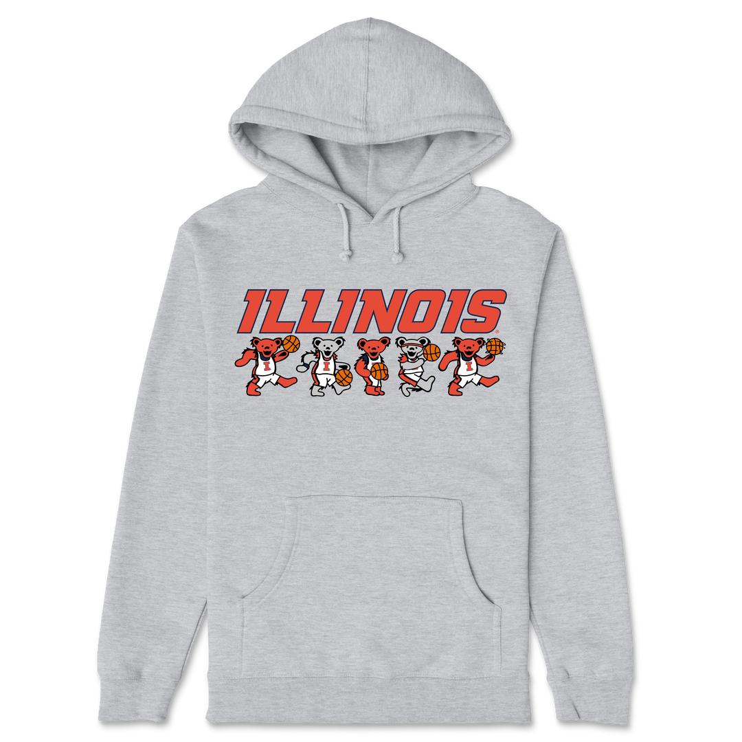 Illinois x Grateful Dead Basketball Bears Hoodie