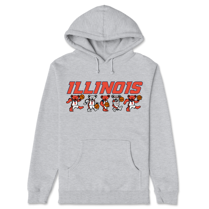 Illinois x Grateful Dead Basketball Bears Hoodie