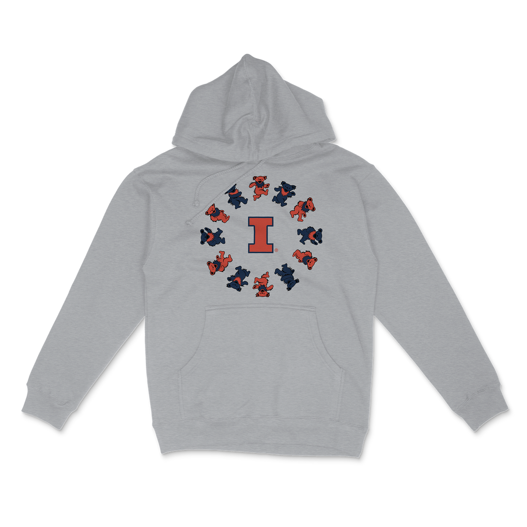 Illinois x Grateful Dead Circle Bears Hoodie