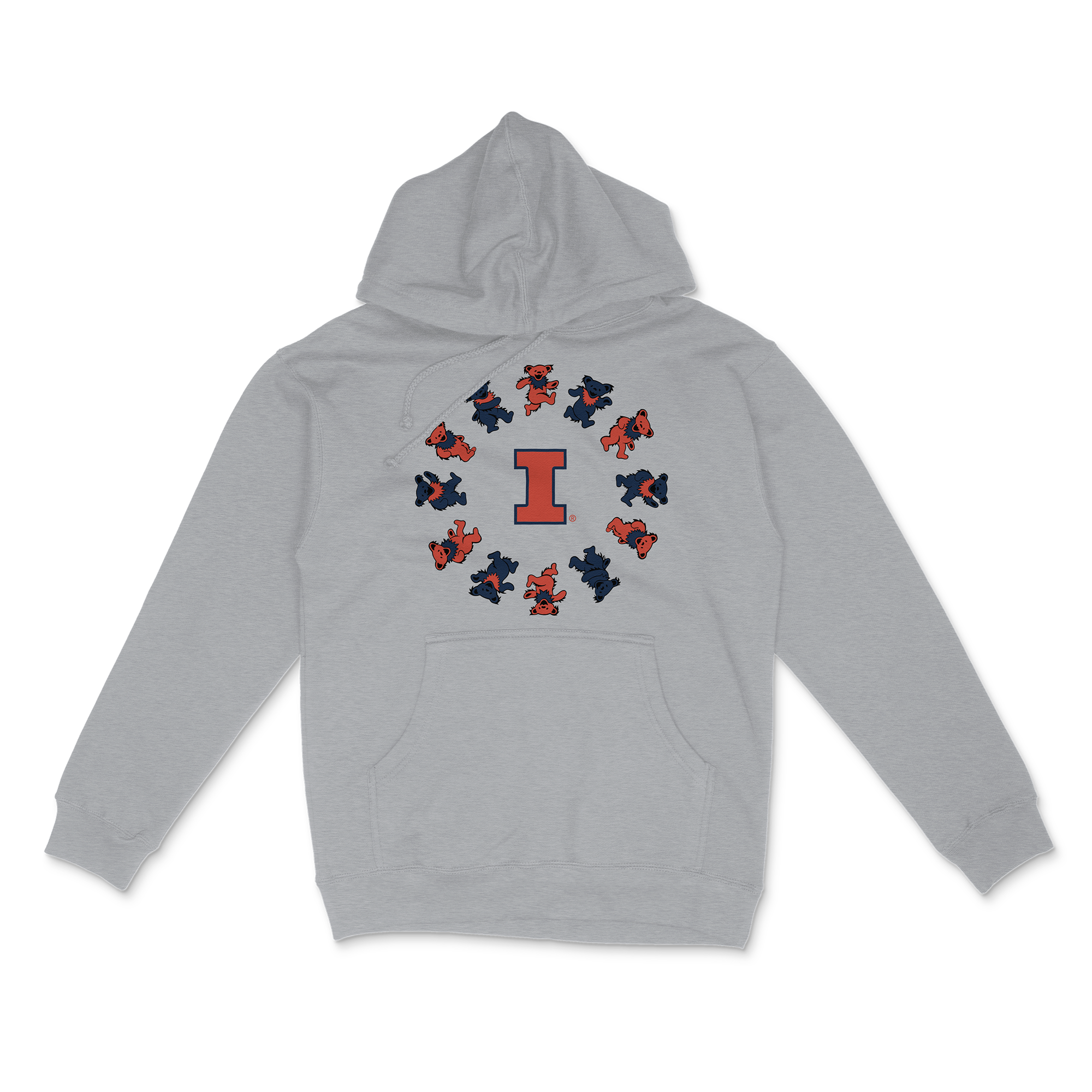 Illinois x Grateful Dead Circle Bears Hoodie