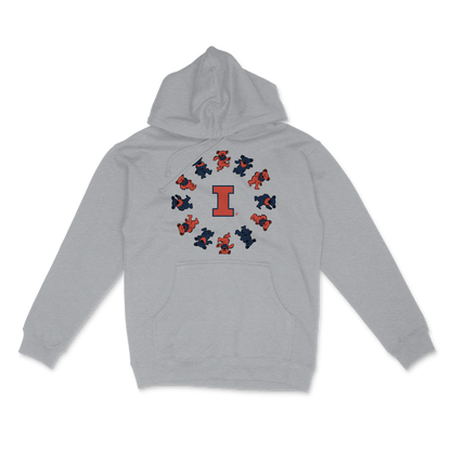Illinois x Grateful Dead Circle Bears Hoodie