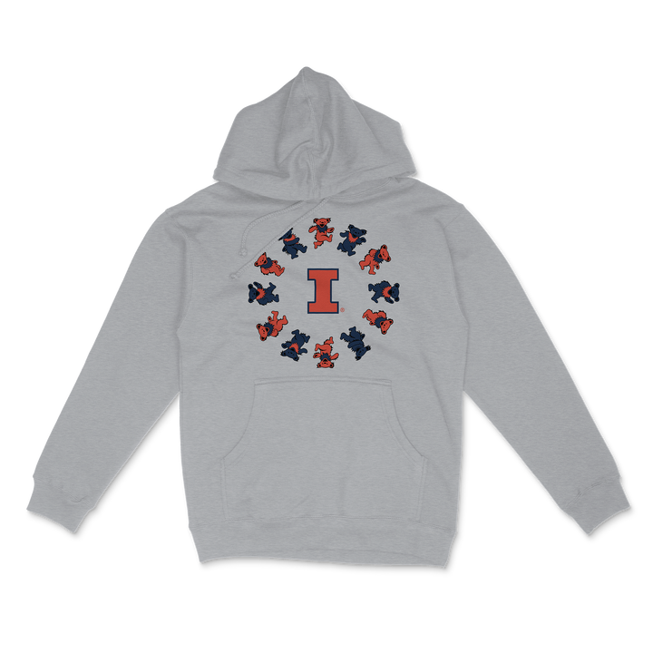 Illinois x Grateful Dead Circle Bears Hoodie