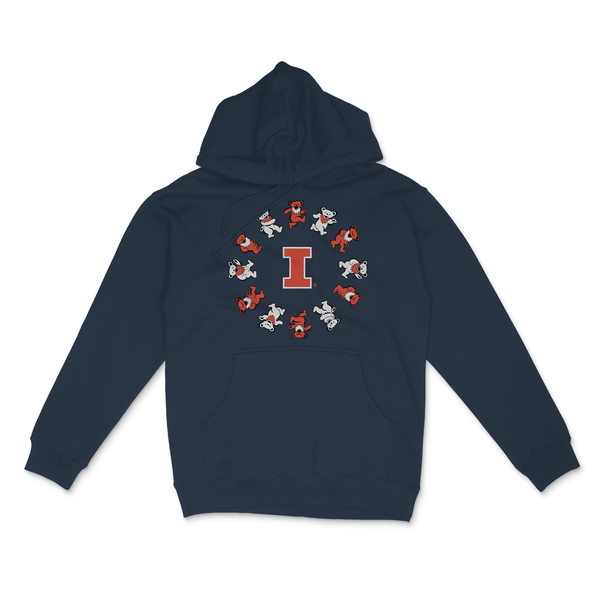 Illinois x Grateful Dead Circle Bears Hoodie