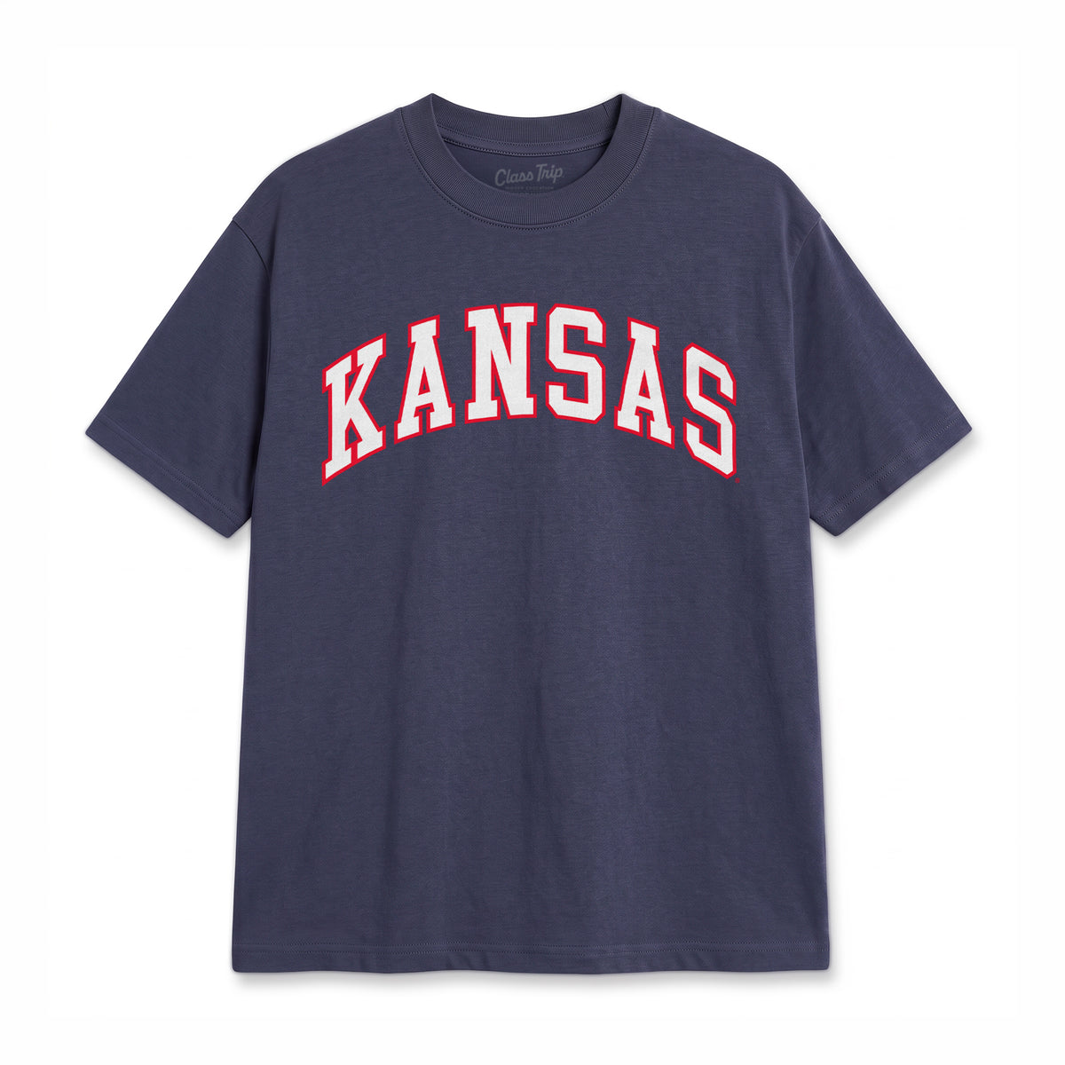 Kansas Heavyweight Washed Campus Tee