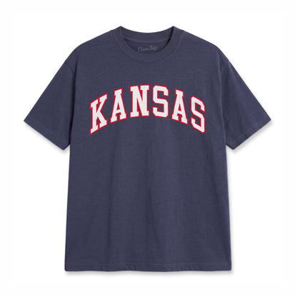 Kansas Heavyweight Washed Campus Tee