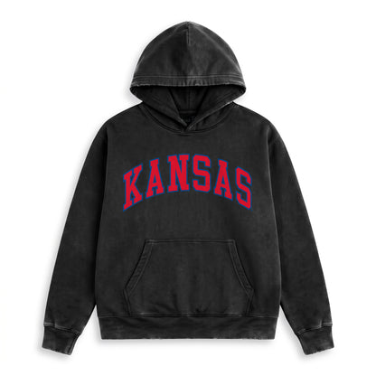 Kansas Heavyweight Campus Hoodie