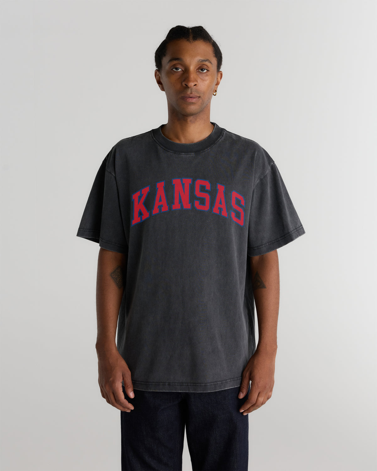 Kansas Heavyweight Washed Campus Tee