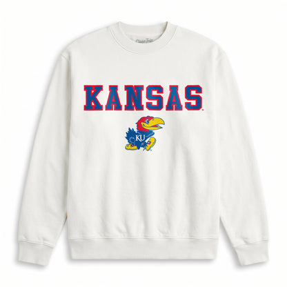 Kansas Heavyweight Campus Crewneck