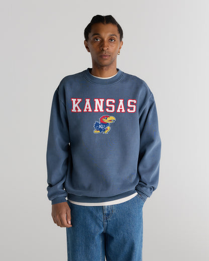 Kansas Heavyweight Campus Crewneck