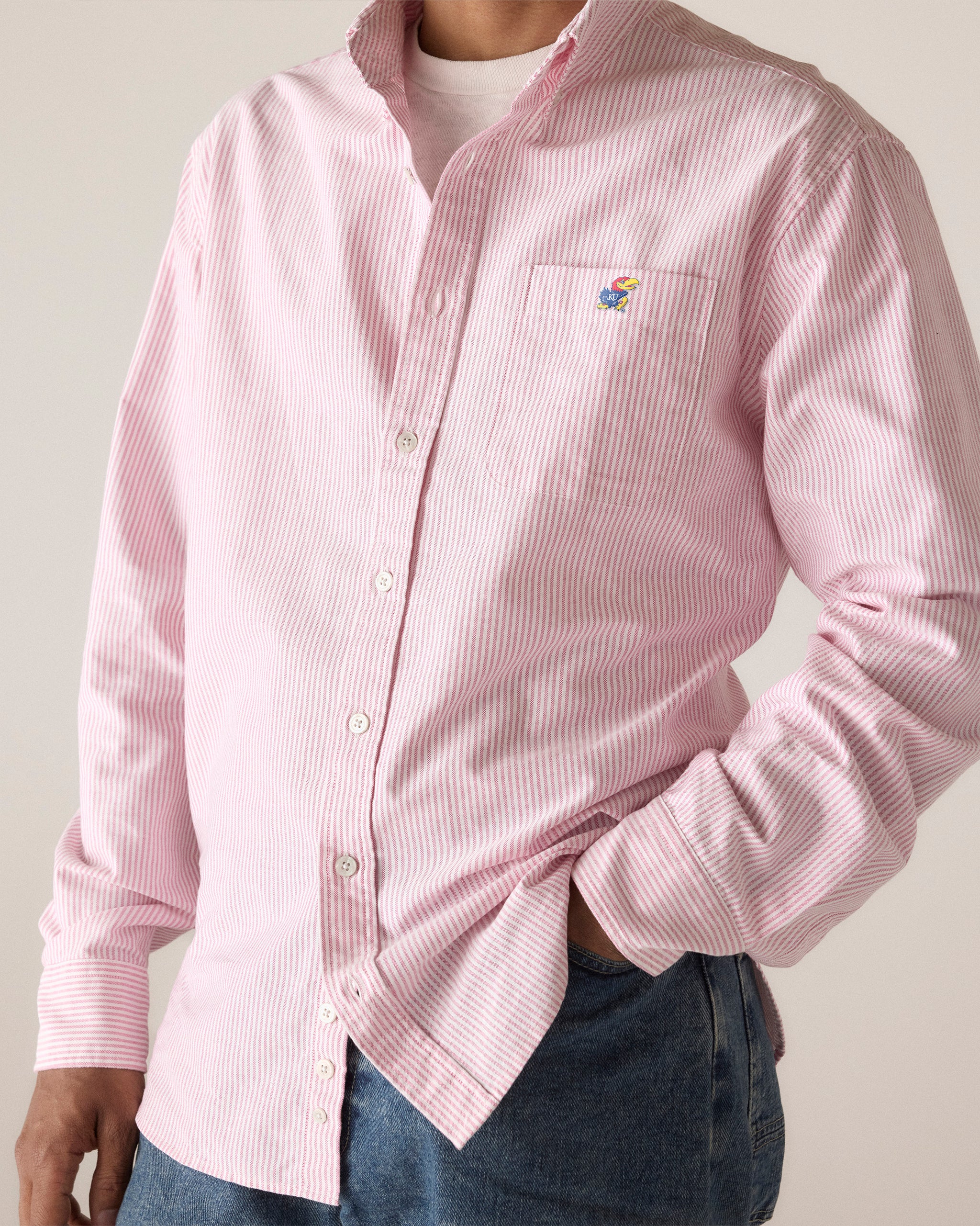 Kansas Men's Cotton Oxford