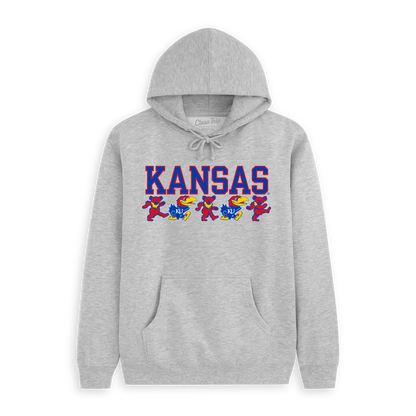 Kansas x Grateful Dead Mascot Bears Hoodie