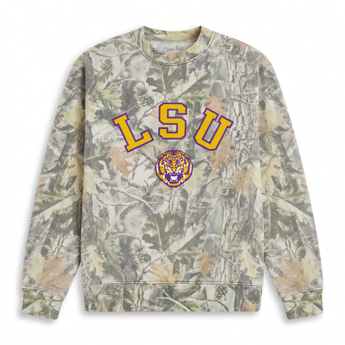 LSU Heavyweight Campus Camo Crewneck
