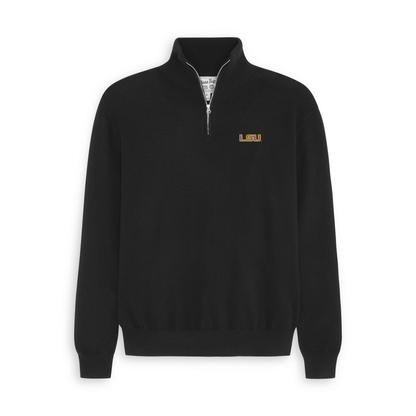 LSU Men’s Cashmere ¼ Zip Sweater