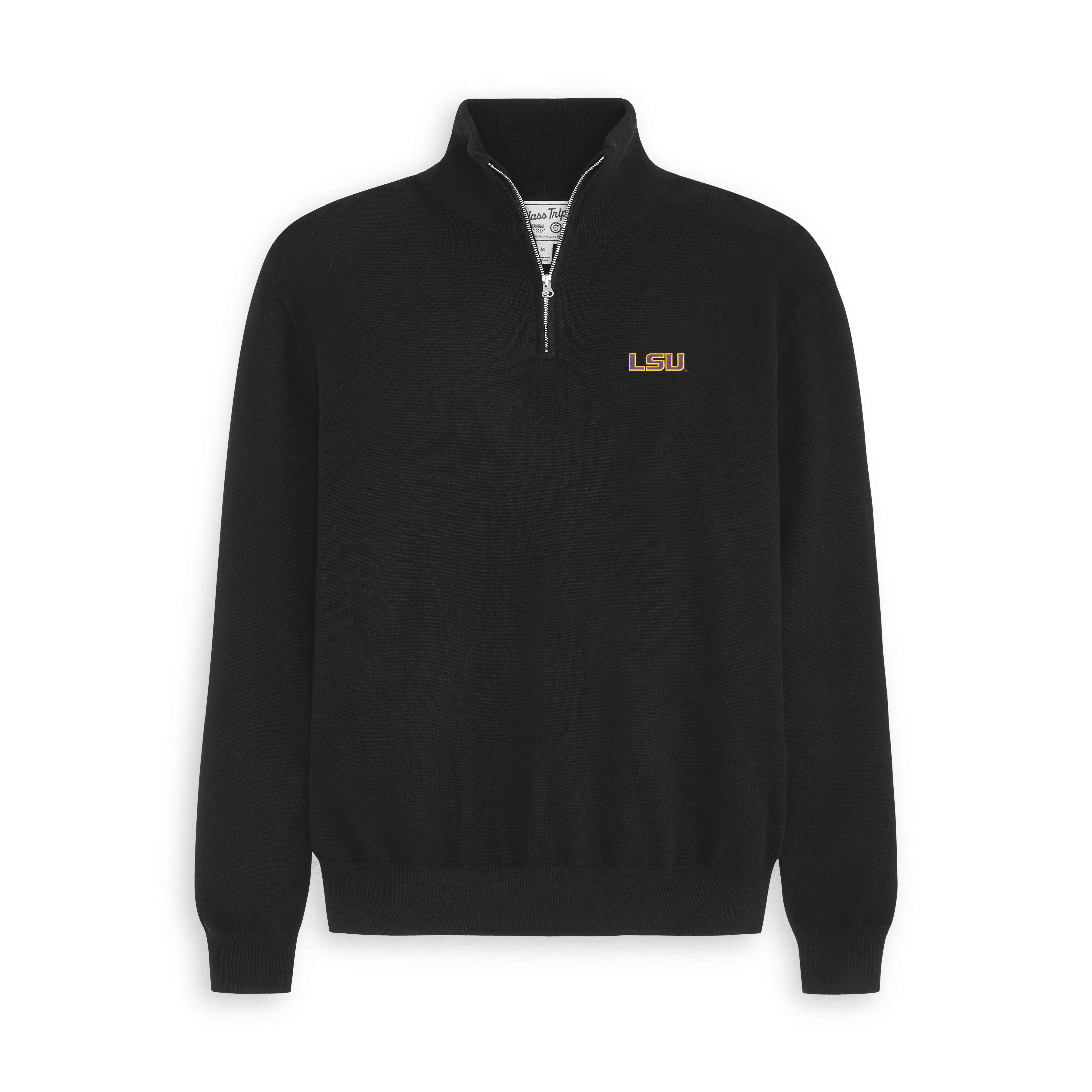 LSU Men’s Cashmere ¼ Zip Sweater