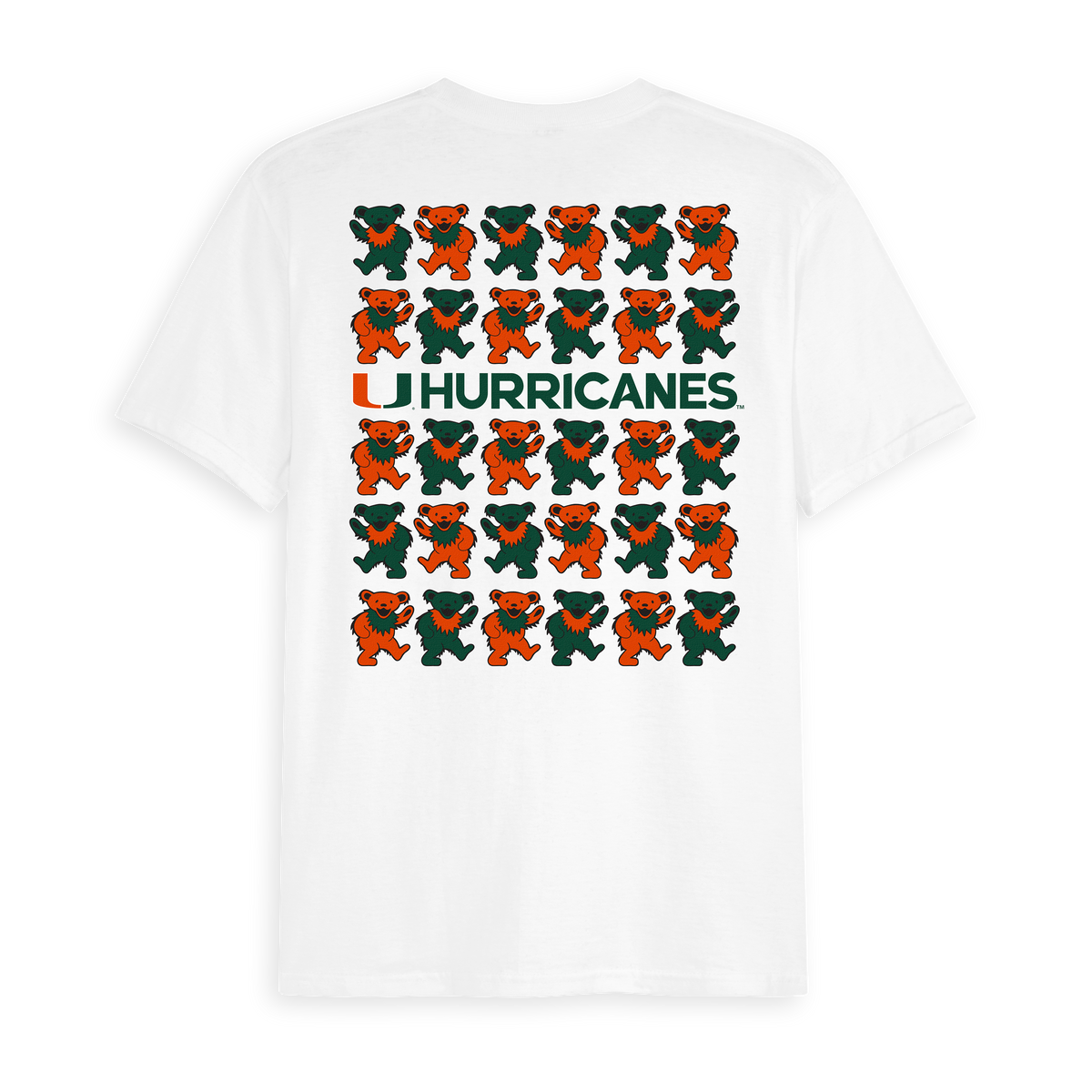 University of Miami x Grateful Dead Stacked Bears Tee
