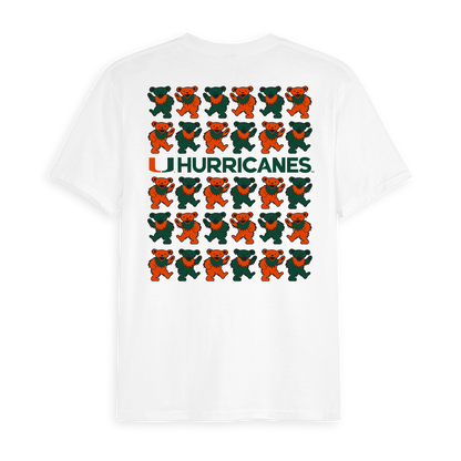 University of Miami x Grateful Dead Stacked Bears Tee