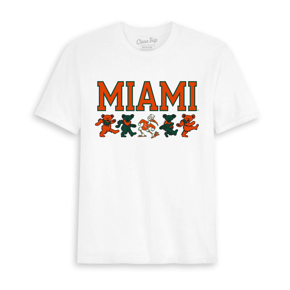 University of Miami x Grateful Dead Mascot Bears Tee