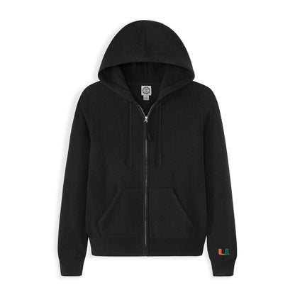Miami Women's Cashmere Zip-Up Hoodie