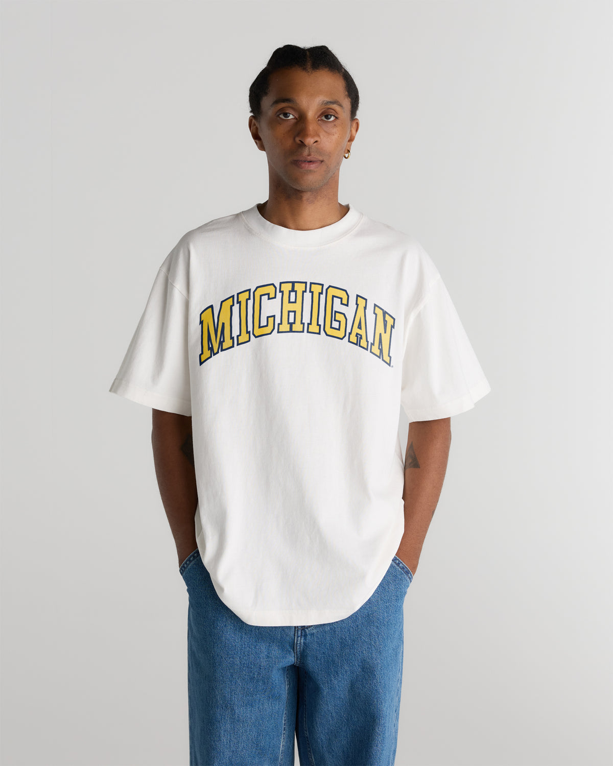 Michigan Heavyweight Washed Campus Tee