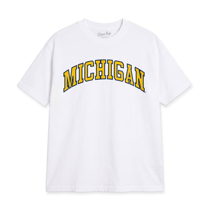 Michigan Heavyweight Washed Campus Tee