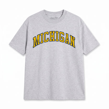 Michigan Heavyweight Washed Campus Tee