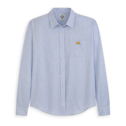 Michigan Women's Cotton Oxford